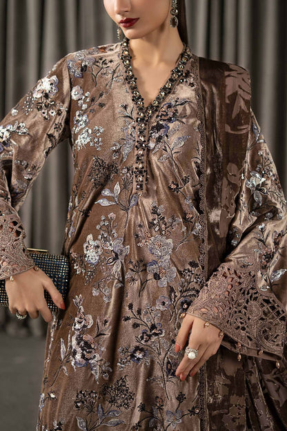 Maria.B. Winter LUXE Luxury Embroidered Velvet Suit | WLS-1303 - TC-1809