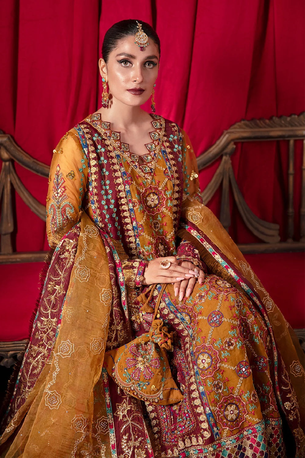 Nureh Jhoomro Luxury Wedding Edition'25 - NL-40 - Gulshan Shirt - TC-1432