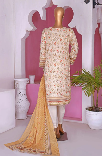 HZ RTW AASHKAAR Embroidered Lawn Collection Vol 03 - PEL 422 Light Peach