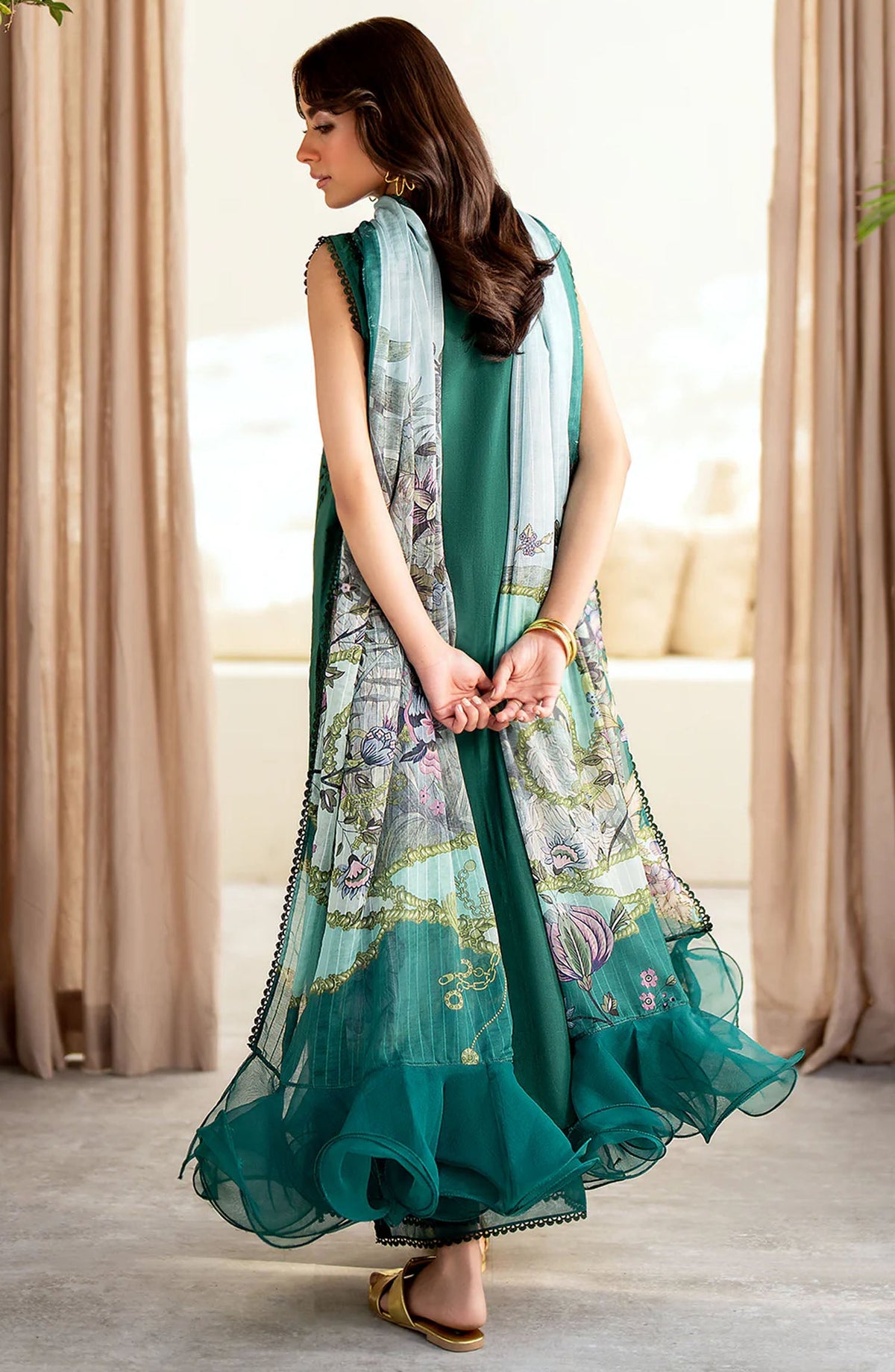 Luxe Lawn Eid Collection By Saad Shaikh - Petal