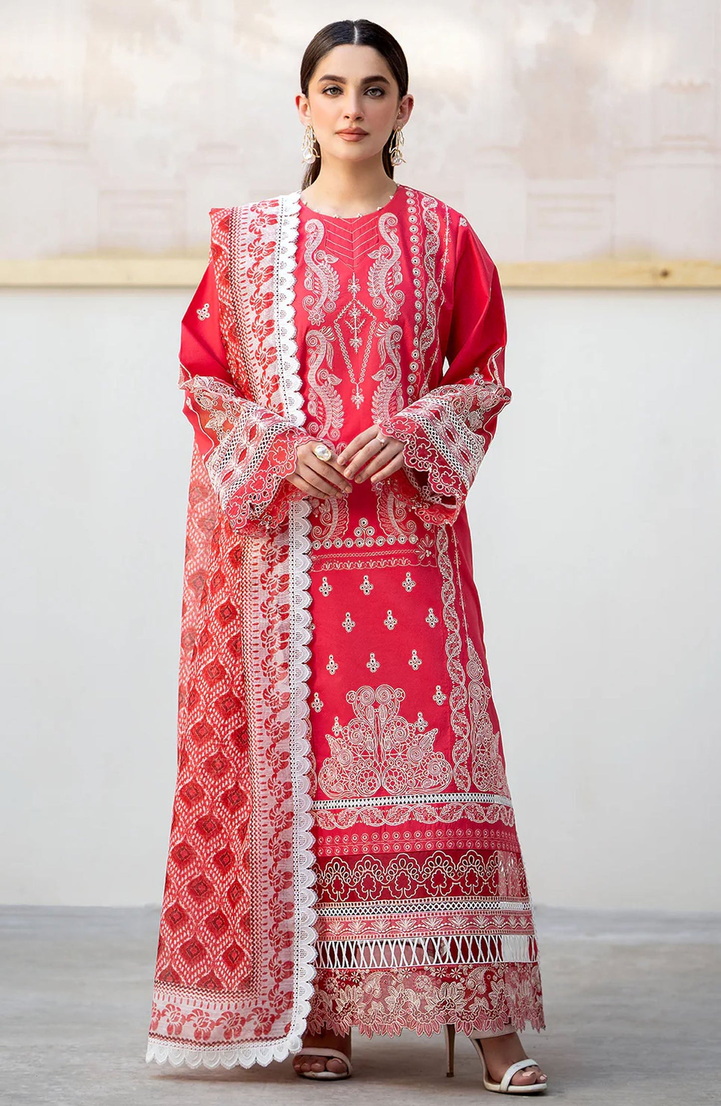 Luxe Lawn Eid Collection By Saad Shaikh - Pie