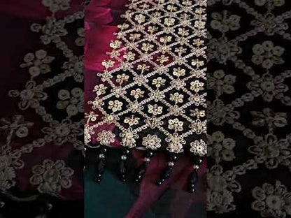 Iznik Embroidered Luxury Formal Chiffon & Digital Print Maxi - UE 321 - TC-1442