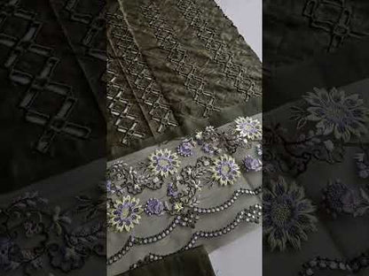 Baroque Luxury Embroidered Lawn BQ24SL D-10 - TC-1614