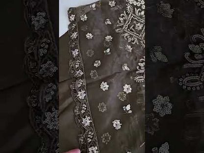 Baroque UF-295 Luxury Embroidered Chiffon Edit'26 - TC-1587