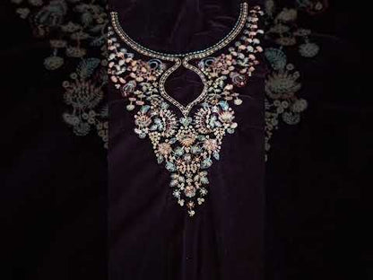 Jazmin Embroidered Velvet Formal VF-2027 - TC-1435