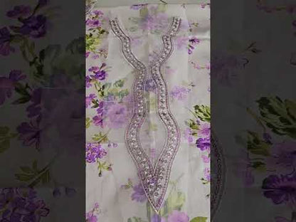 Aneelas Luxury Printed Embroidered Lawn - TC-1570