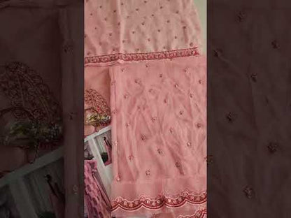 Hussain Rehar - Havena Luxury Embroidered Chiffon Wedding Collection - TC-1821