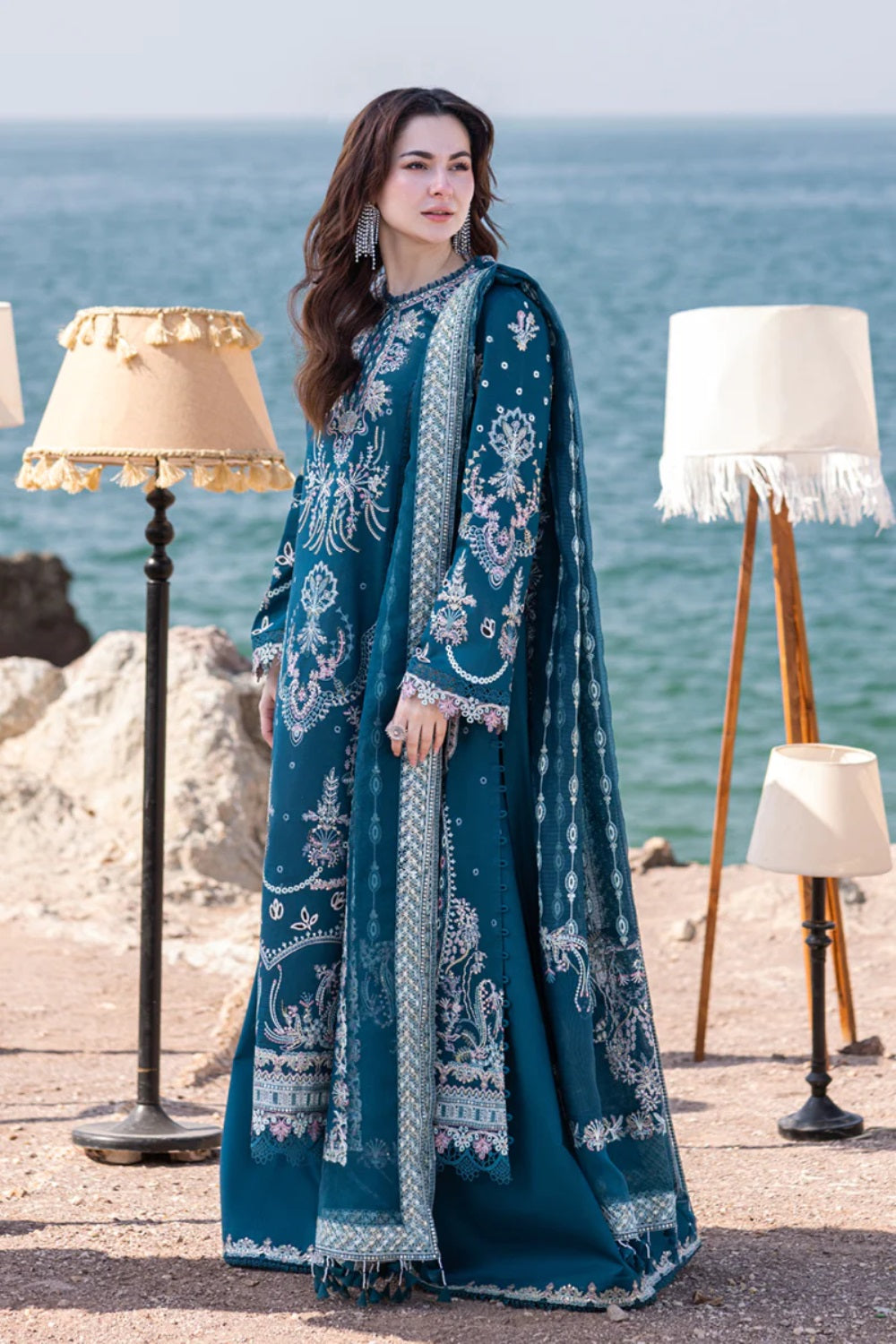 Qalamkar - SAHIL KINARE LUXURY LAWN - FP-16 KIRA - TC-727