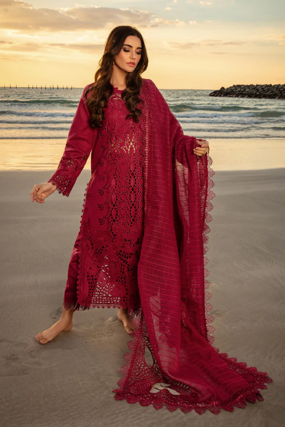 Rang Rasiya Premium Embroidered Lawn D-13 ALAYA - TC-1250