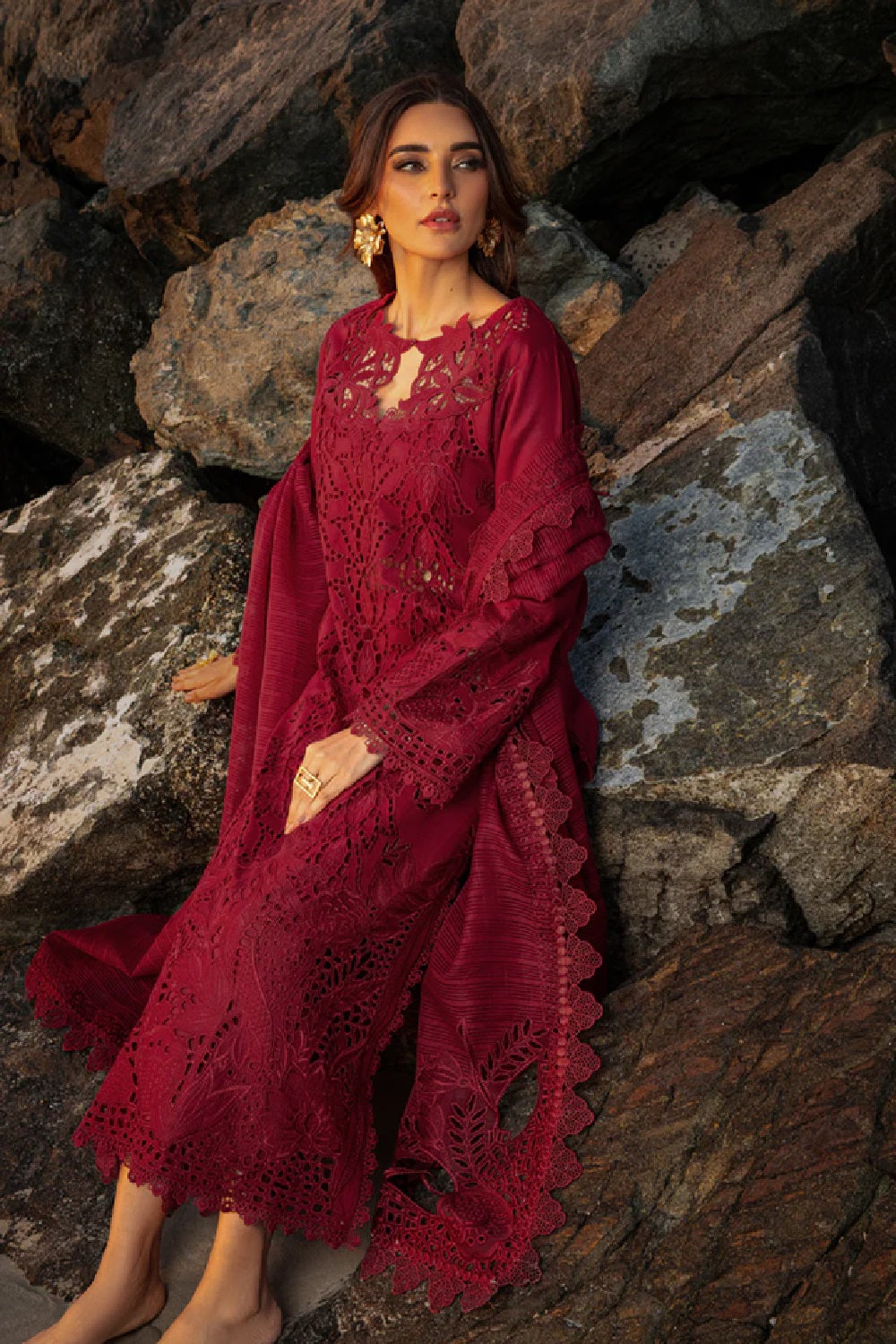 Rang Rasiya Premium Embroidered Lawn D-13 ALAYA - TC-1250