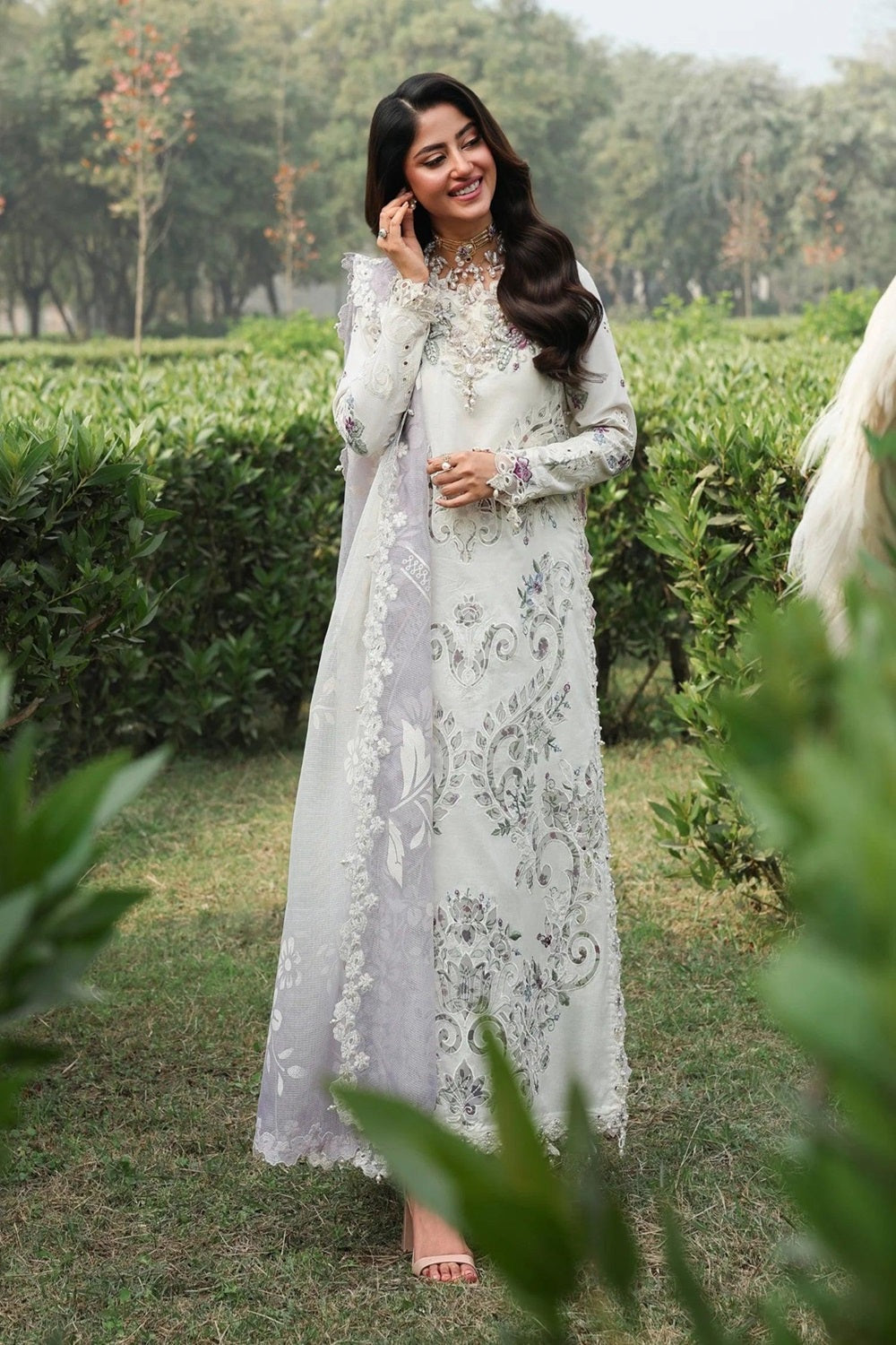 Sardinia TALES OF PETALS Luxury Lawn'26 - CLOUD WHISPER - TC-1632