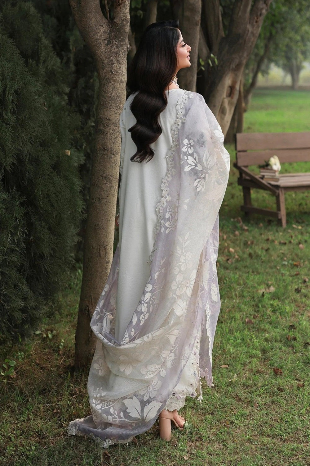 Sardinia TALES OF PETALS Luxury Lawn'26 - CLOUD WHISPER - TC-1632