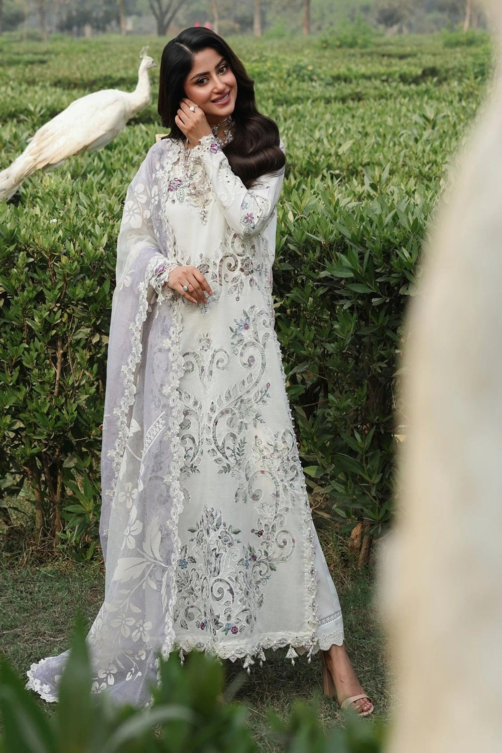 Sardinia TALES OF PETALS Luxury Lawn'26 - CLOUD WHISPER - TC-1632