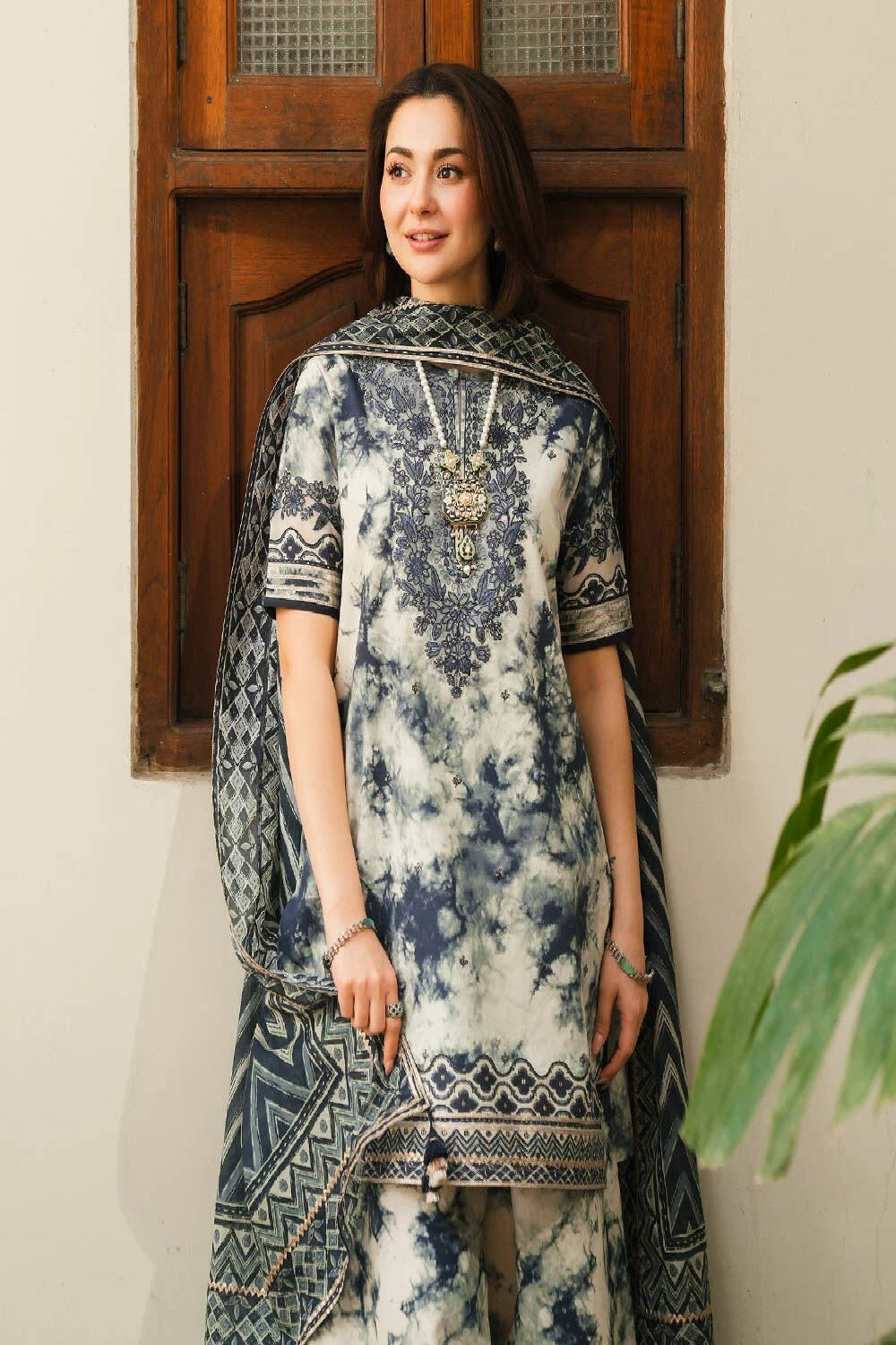 Sapphire Luxury Printed Embroidered Lawn - TC-1279