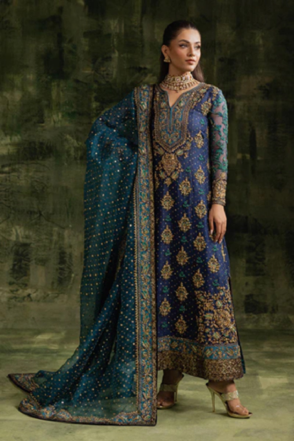 Sara Naqvi SHAHBANO Luxury Hand Embellished Chiffon Wedding Edition - TC-1425