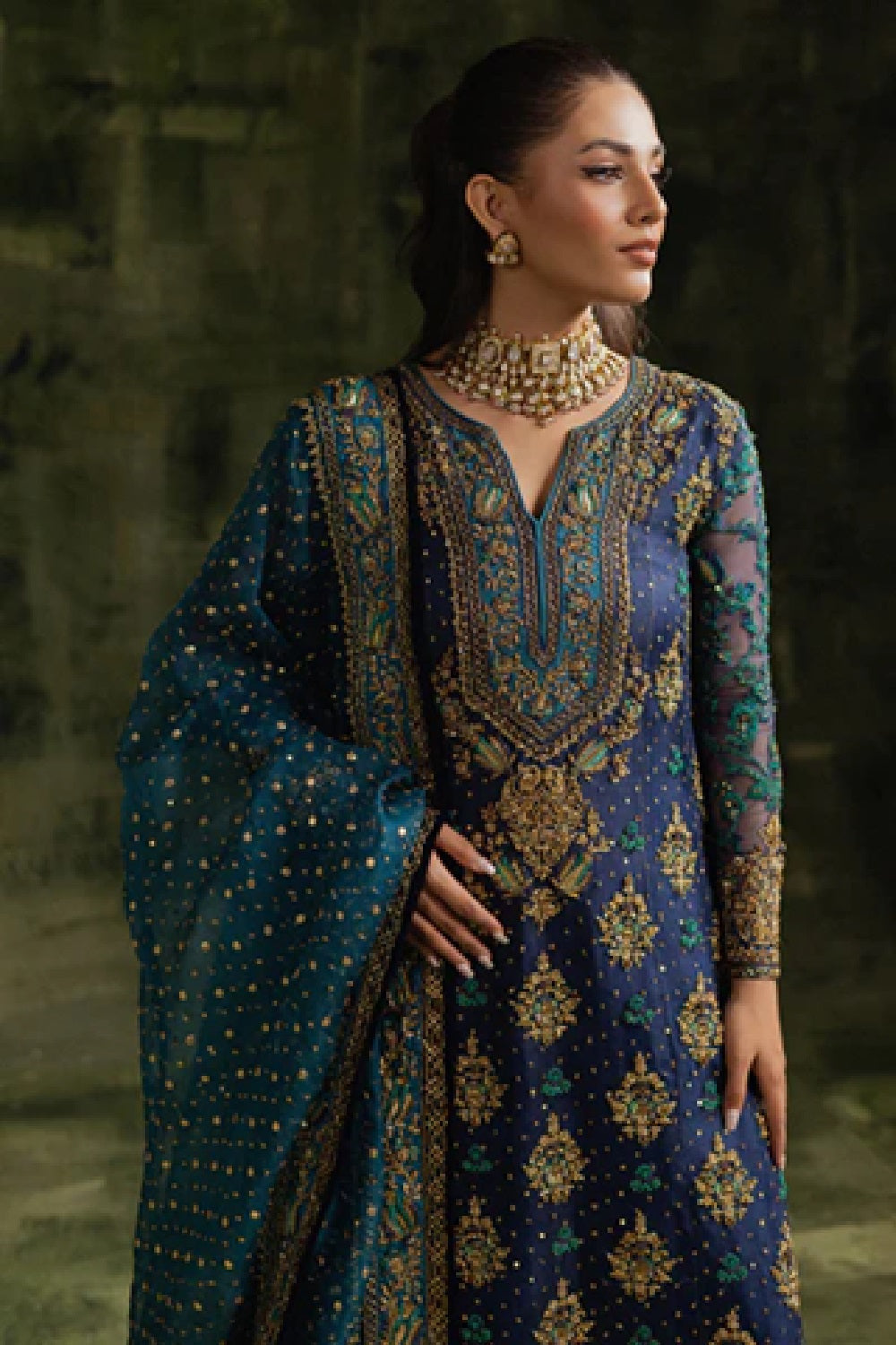 Sara Naqvi SHAHBANO Luxury Hand Embellished Chiffon Wedding Edition - TC-1425