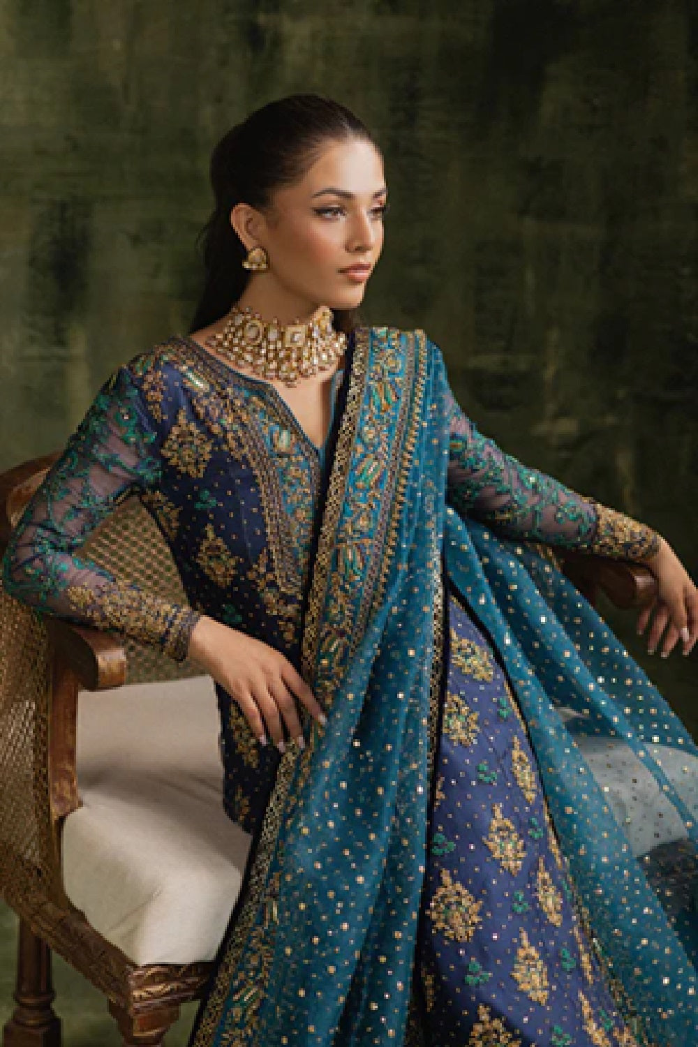 Sara Naqvi SHAHBANO Luxury Hand Embellished Chiffon Wedding Edition - TC-1425