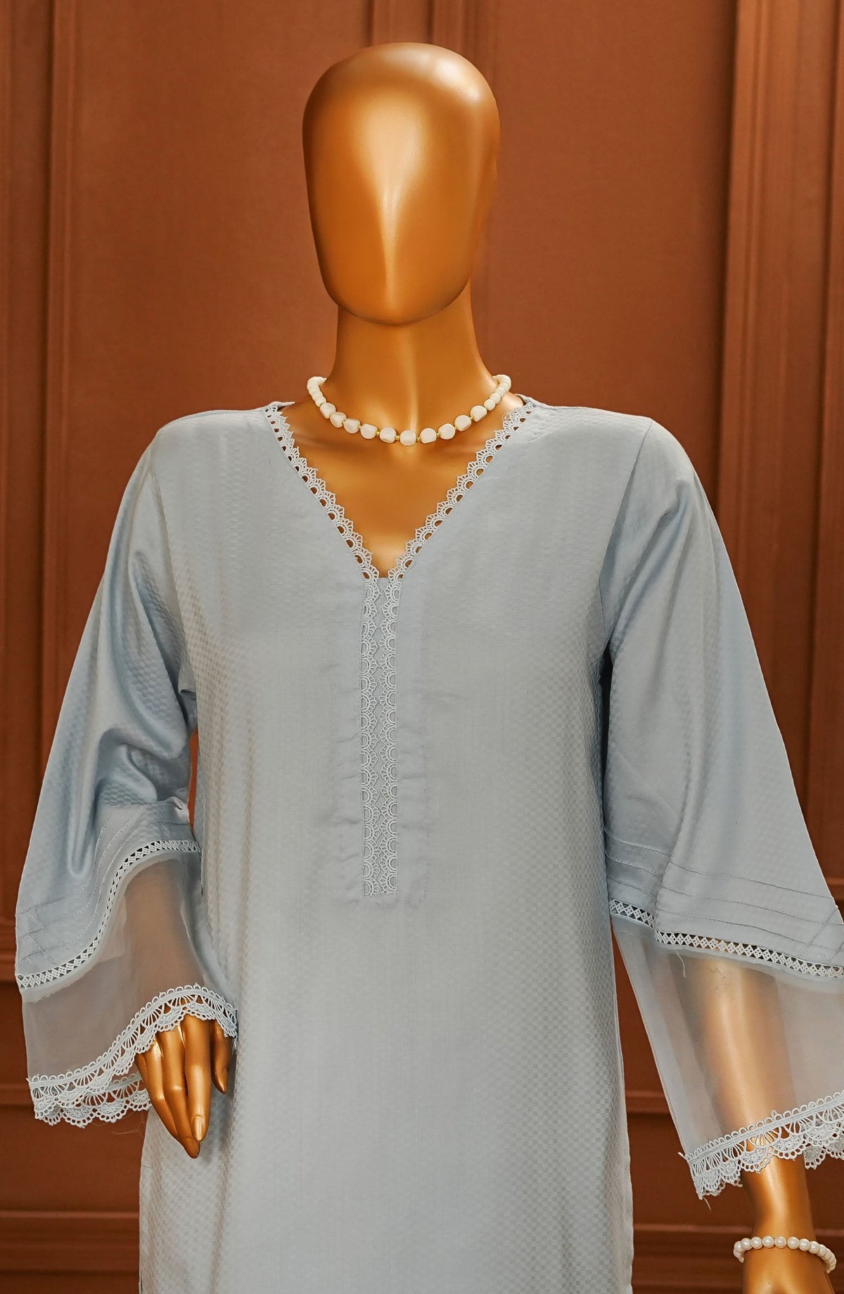Amna Khadija Casual Cotton Stitched 2 Piece Suit - SA-03 - AM25SA - Blue - Summer Collection