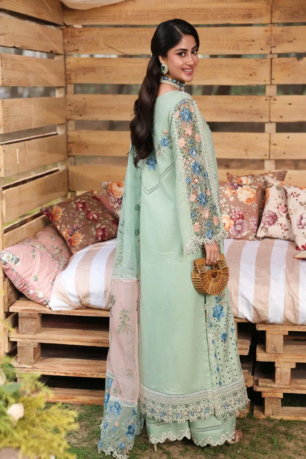 Sardinia TALES OF PETALS Luxury Lawn'26 - SUMMER SAGE - TC-1568