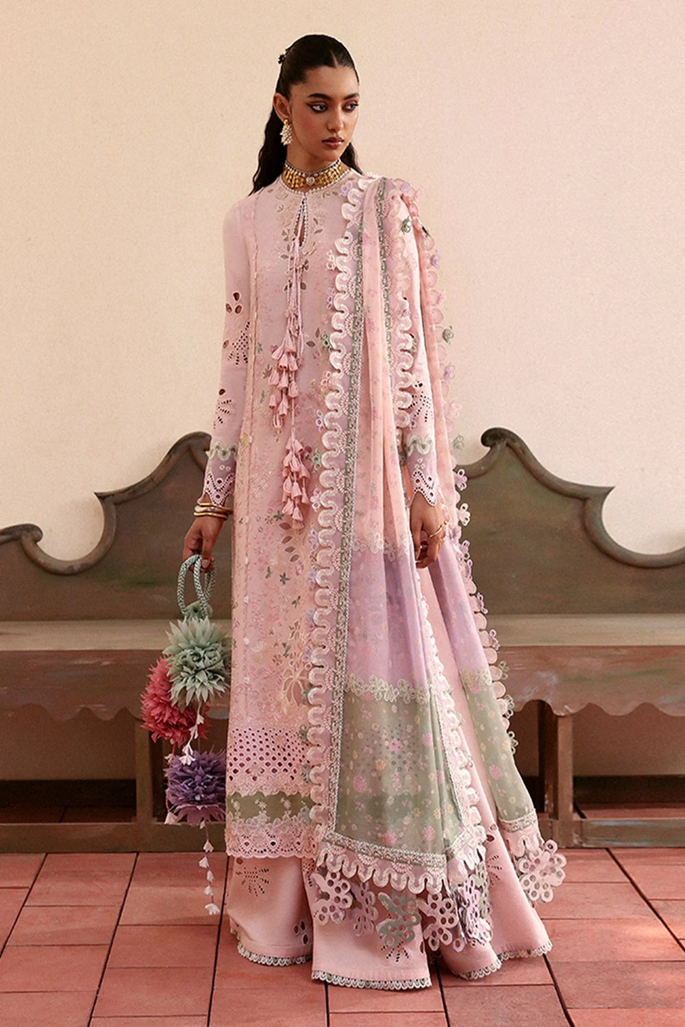 Suffuse LEENA Luxury Embroidered Lawn Eid'26 - TC-1556