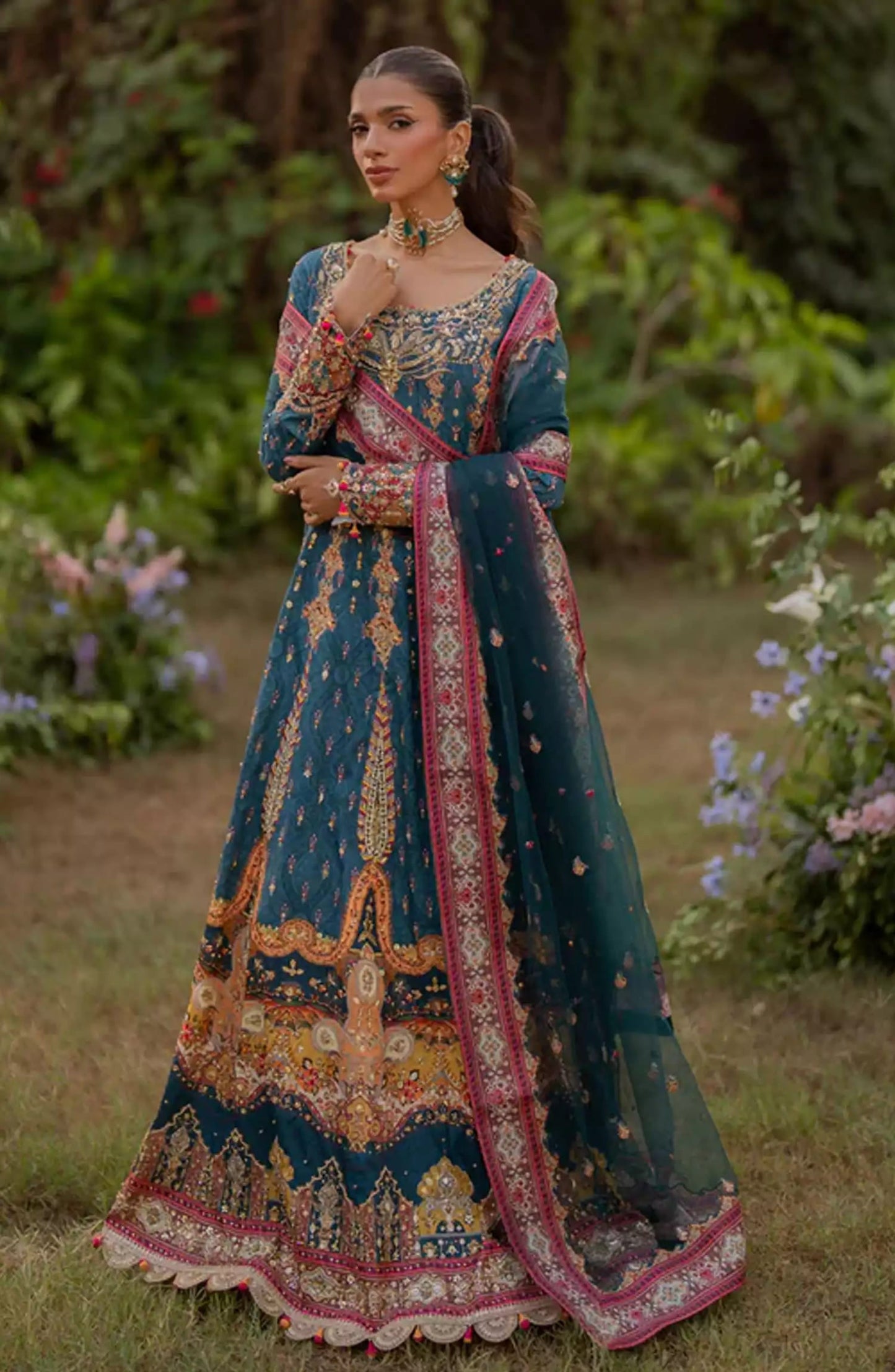 Qalamkar Luxe Silk Collection 2024 - UA-09 TINA