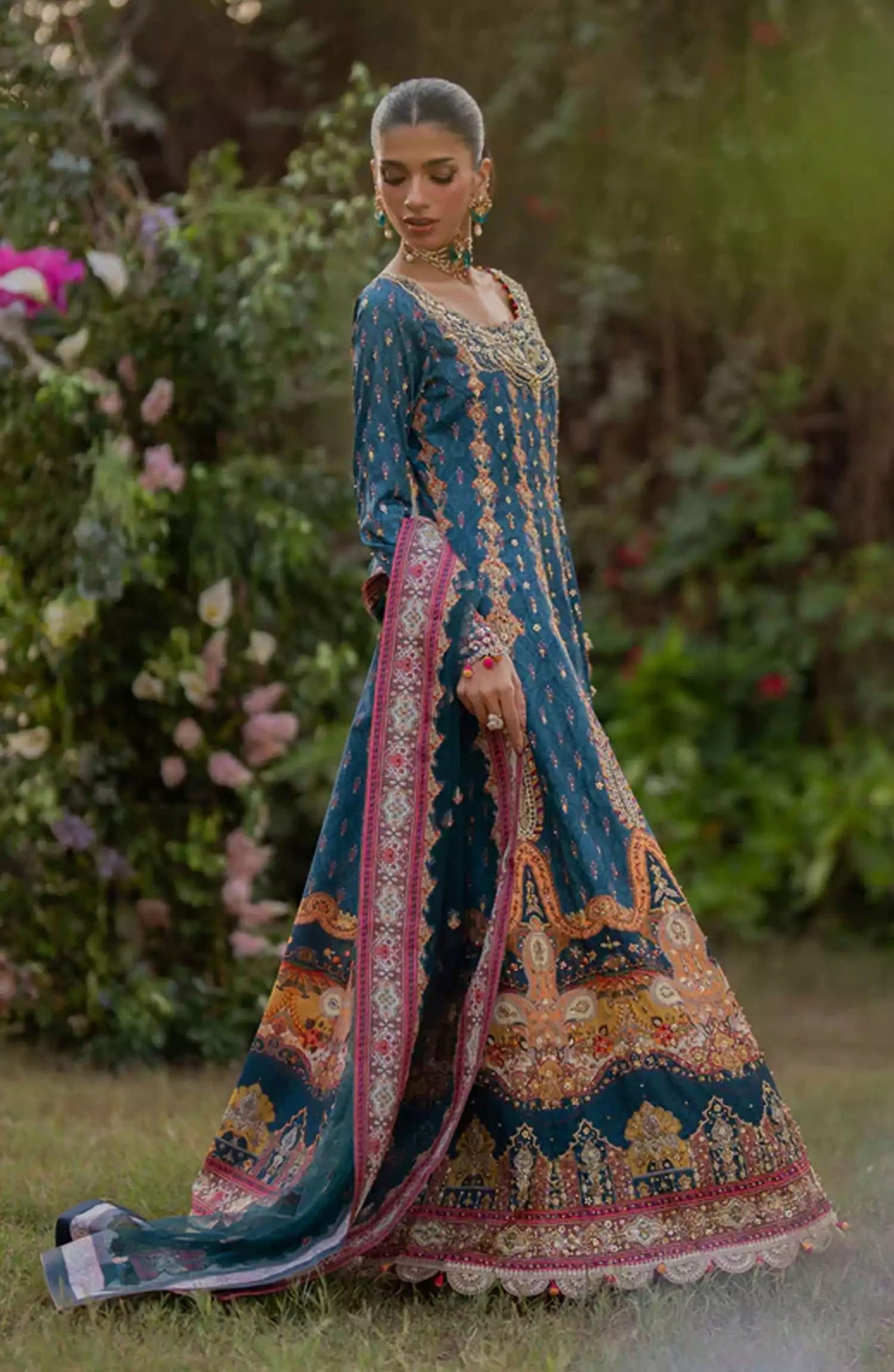 Qalamkar Luxe Silk Collection 2024 - UA-09 TINA