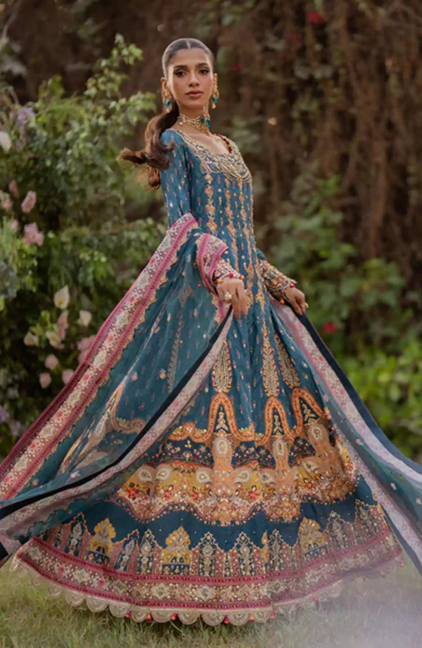 Qalamkar Luxe Silk Collection 2024 - UA-09 TINA