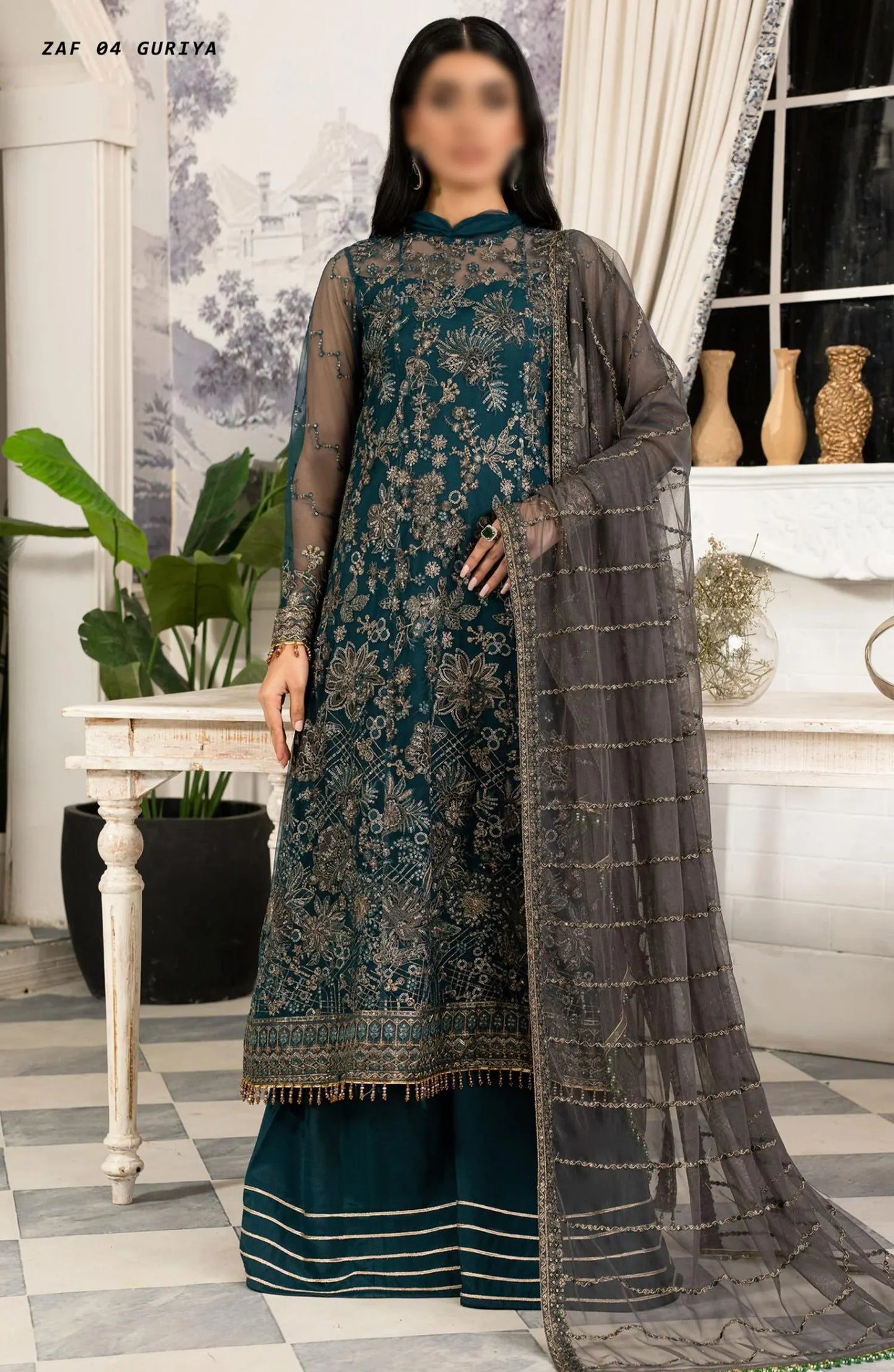 Zarif Afsanah Formal Edit Collection 2024 - ZAF 04 GURIYA