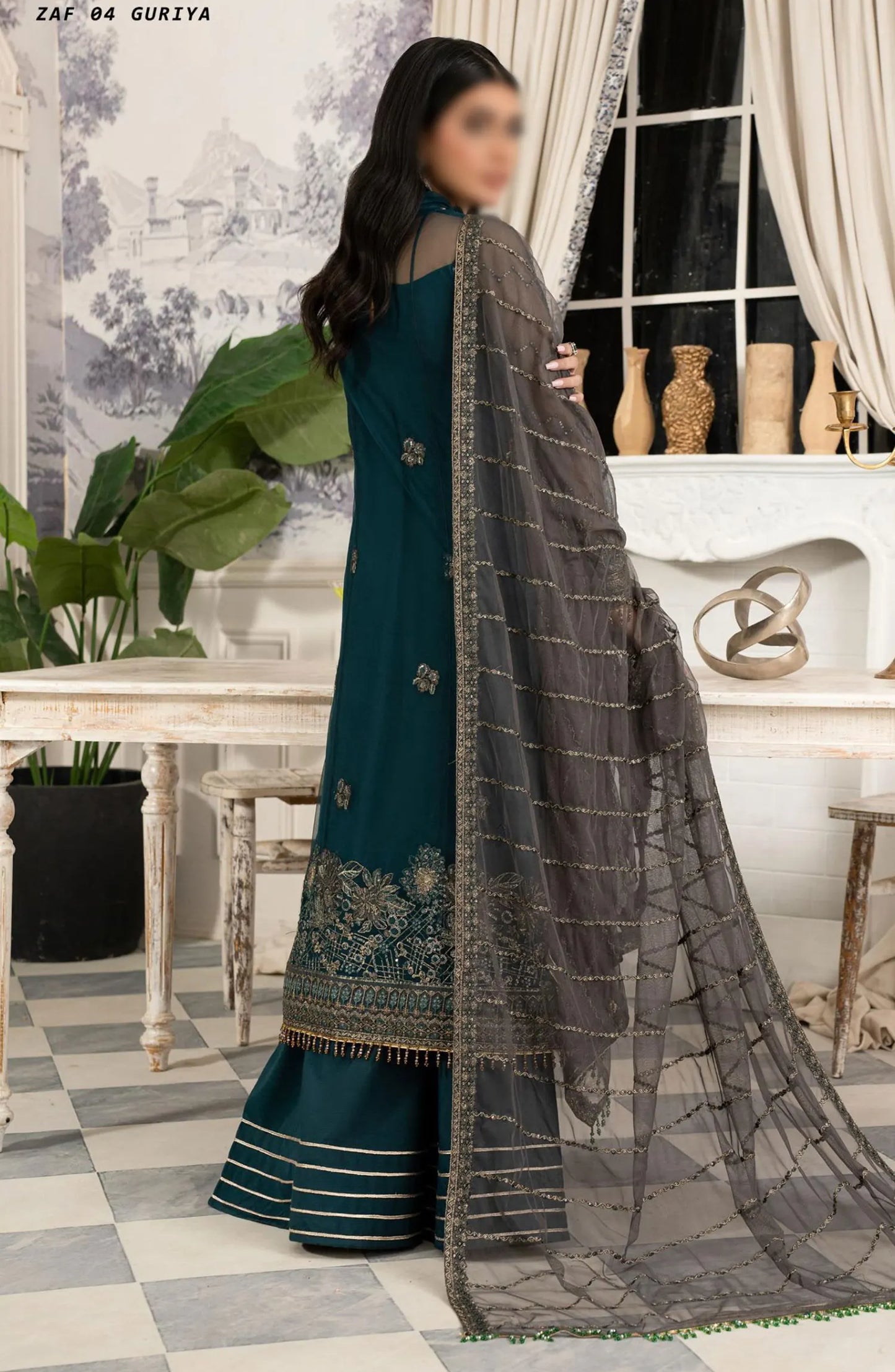 Zarif Afsanah Formal Edit Collection 2024 - ZAF 04 GURIYA